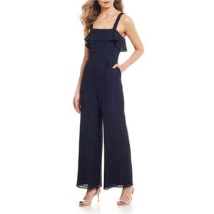 NWT Antonio Melani Laila navy blue lace jumpsuit